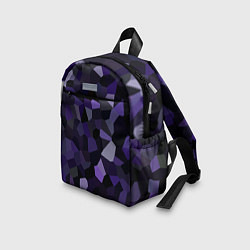 Детский рюкзак Кристаллизация темно-фиолетового, цвет: 3D-принт — фото 2