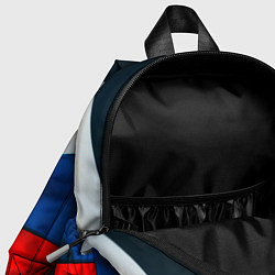 Детский рюкзак Блондинка с косами - флаг России, цвет: 3D-принт — фото 2