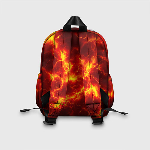 Детский рюкзак Текстура огня / 3D-принт – фото 2
