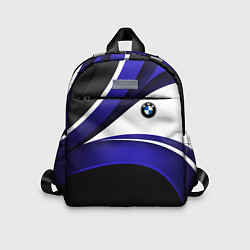 Детский рюкзак BMW Logotype - blue waves, цвет: 3D-принт