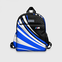 Детский рюкзак BMW M - синие волны, цвет: 3D-принт