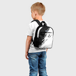 Детский рюкзак Ассасинс Крид - белый и черный цвет, цвет: 3D-принт — фото 2
