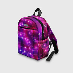 Детский рюкзак Неоновый фон печатной платы, цвет: 3D-принт — фото 2