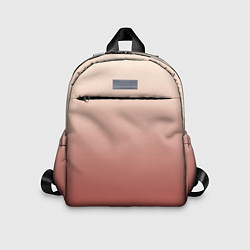 Детский рюкзак Градиент бежевый в красный, цвет: 3D-принт