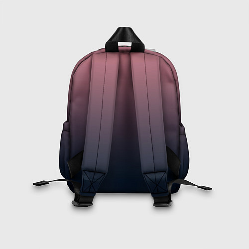 Детский рюкзак Градиент тёмный розовый в синий / 3D-принт – фото 2