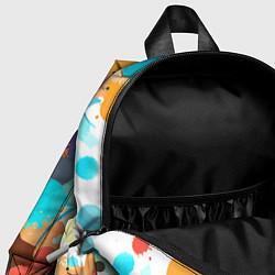 Детский рюкзак Акварельная абстракция - нейросеть, цвет: 3D-принт — фото 2