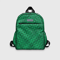 Детский рюкзак Насыщенный зелёный текстурированный