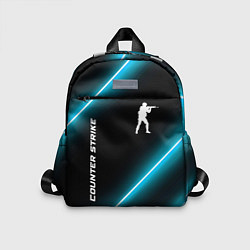 Детский рюкзак Counter Strike неоновые лампы, цвет: 3D-принт
