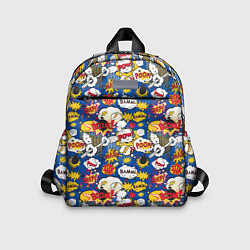 Детский рюкзак Комикс узоры, цвет: 3D-принт