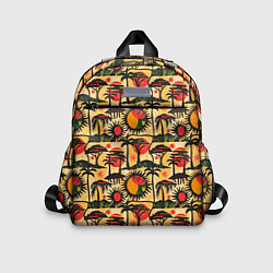 Детский рюкзак Африка солнце пальмы, цвет: 3D-принт