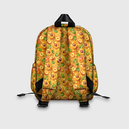Детский рюкзак Сочные абрикосы паттерн / 3D-принт – фото 2