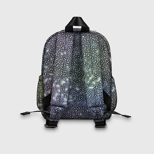Детский рюкзак Абстрактный серо-фиолетовый / 3D-принт – фото 2