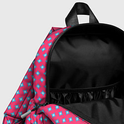 Детский рюкзак Паттерн голубые ромбики, цвет: 3D-принт — фото 2