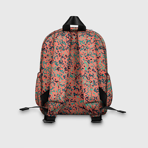 Детский рюкзак Розово-бирюзовый абстрактный / 3D-принт – фото 2