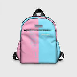 Детский рюкзак Summer-pink and blue, цвет: 3D-принт