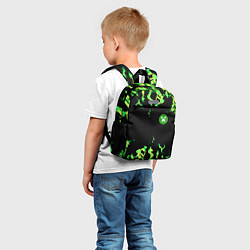 Детский рюкзак Minecraft green flame, цвет: 3D-принт — фото 2