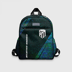 Детский рюкзак Atletico Madrid glitch blue, цвет: 3D-принт