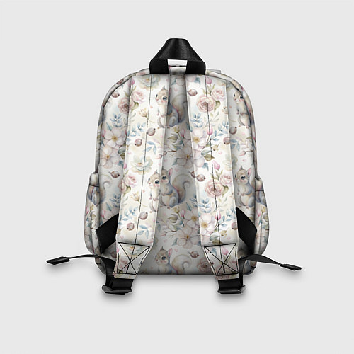 Детский рюкзак Нежная белочка в цветах / 3D-принт – фото 2