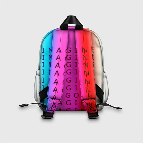 Детский рюкзак Imagine Dragons neon rock / 3D-принт – фото 2