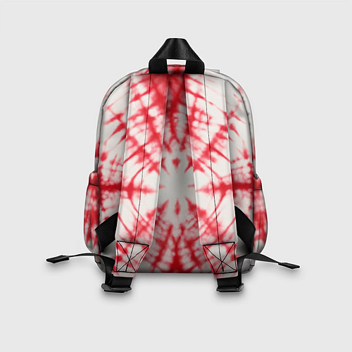 Детский рюкзак Тай-дай бело-красный / 3D-принт – фото 2