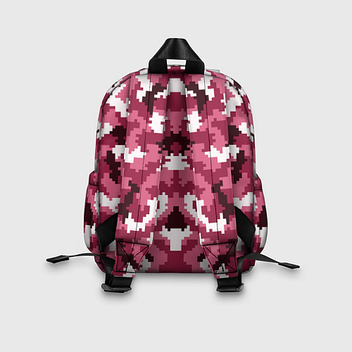 Детский рюкзак Розовые пиксели камуфляж / 3D-принт – фото 2