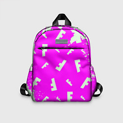 Детский рюкзак Fortnite pattern pink, цвет: 3D-принт