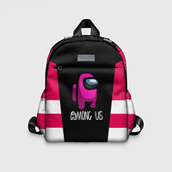 Детский рюкзак Among us geometry pink, цвет: 3D-принт