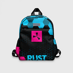 Детский рюкзак Rust - neon gradient по-центру, цвет: 3D-принт