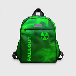 Детский рюкзак Fallout - green gradient вертикально, цвет: 3D-принт