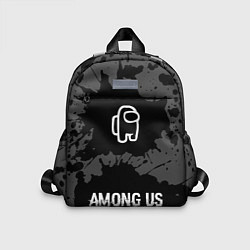 Детский рюкзак Among Us glitch на темном фоне по-центру, цвет: 3D-принт