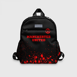 Детский рюкзак Manchester United - red gradient посередине, цвет: 3D-принт