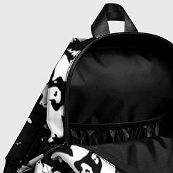 Детский рюкзак Все рэперы черно белый, цвет: 3D-принт — фото 2