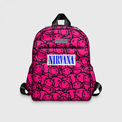 Детский рюкзак Nirvana pink logo, цвет: 3D-принт