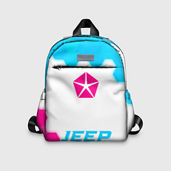 Детский рюкзак Jeep neon gradient style по-центру, цвет: 3D-принт