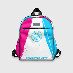 Детский рюкзак Leicester City neon gradient style по-центру, цвет: 3D-принт