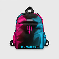 Детский рюкзак The Witcher - neon gradient по-центру, цвет: 3D-принт