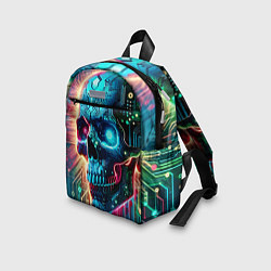 Детский рюкзак Cool cyber skull - neon glow, цвет: 3D-принт — фото 2