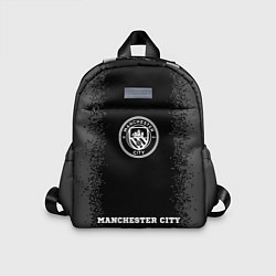 Детский рюкзак Manchester City sport на темном фоне по-центру, цвет: 3D-принт