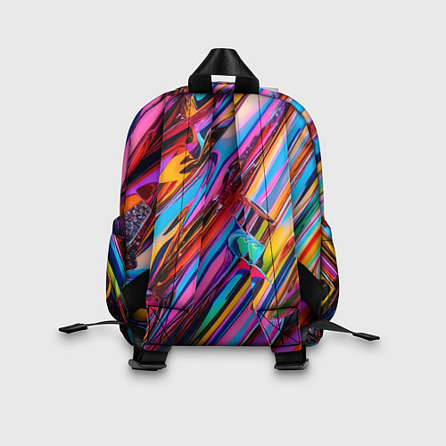 Детский рюкзак Разноцветная фольга / 3D-принт – фото 2