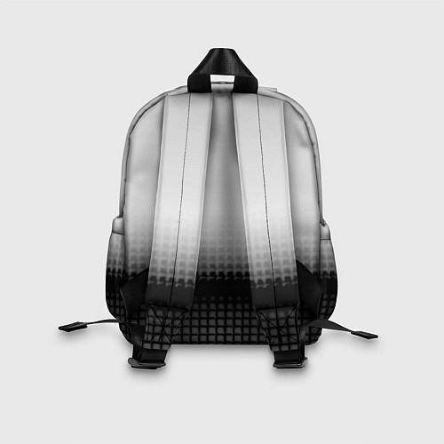 Детский рюкзак Герб РФ текстура серая / 3D-принт – фото 2