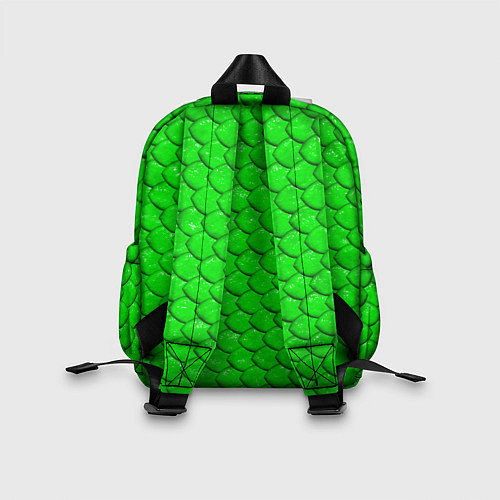 Детский рюкзак Шкура зелёной змеи / 3D-принт – фото 2