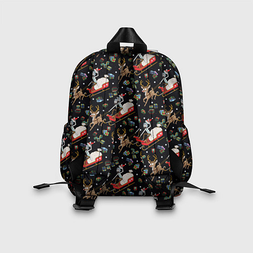 Детский рюкзак Рик и Морти сани с оленем - Christmas / 3D-принт – фото 2