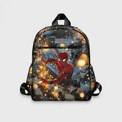 Детский рюкзак Spiderman на новогодней елке, цвет: 3D-принт