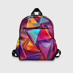 Детский рюкзак Разноцветные треугольники 2, цвет: 3D-принт