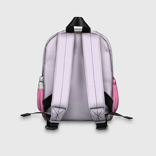 Детский рюкзак Геометрическая абстракция с треугольниками и пятни / 3D-принт – фото 2