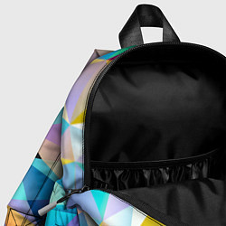 Детский рюкзак Полигональная текстура, цвет: 3D-принт — фото 2