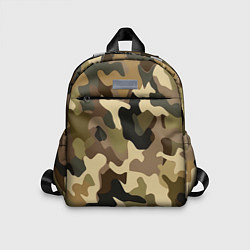 Детский рюкзак Милитари камуфляж, цвет: 3D-принт