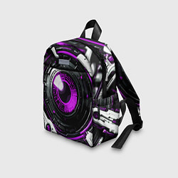 Детский рюкзак Фиолетовая сфера киберпанк, цвет: 3D-принт — фото 2