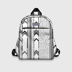 Детский рюкзак Закулисье чёрно-белое, цвет: 3D-принт