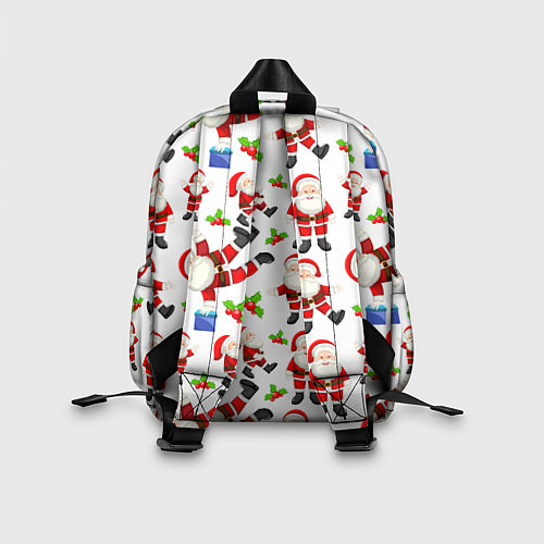 Детский рюкзак Дед мороз веселится паттерн / 3D-принт – фото 2